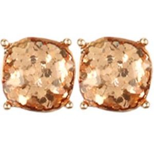 Glitter stud earrings